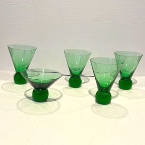 Vintage green glass